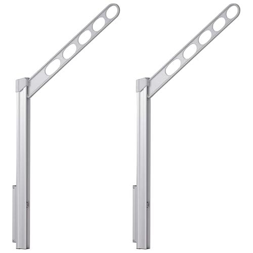 川口技研 腰壁用物干し ホスクリーン GP-55-S シルバー 2本1組