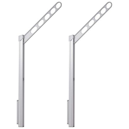 川口技研 腰壁用物干し ホスクリーン GPL-55-S シルバー 2本1組