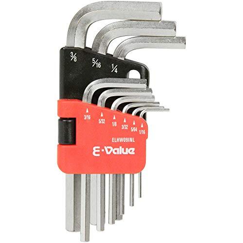 イーバリュー(E-Value) 六角棒レンチセット インチ 1/16・5/64・3/32・1/8・5...