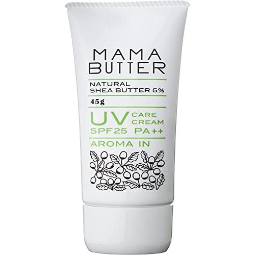 ママバター 無添加 UV ケアクリーム SPF25++ 【新生児〜】 (アロマイン 虫よけハーブ) ...