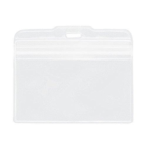 ライオン事務器 名札用ホルダー 10枚 チャック式 ソフト N77KH-10P