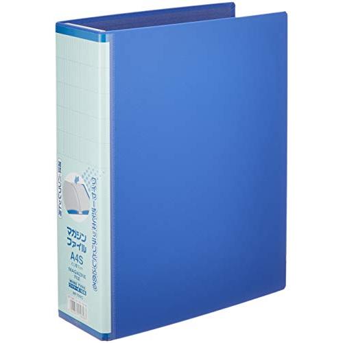 ライオン事務器 マガジン ファイル A4S MF-73WC-B ブルー
