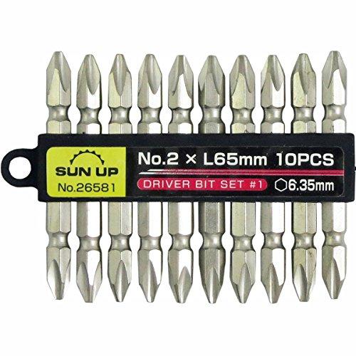 近与(KONYO) SUN UP ドライバービットセット +No.2×65 10pc #1