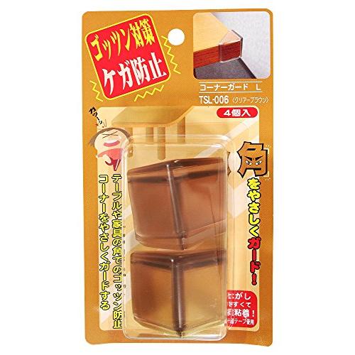 WAKI コーナーガードL クリアーブラウン