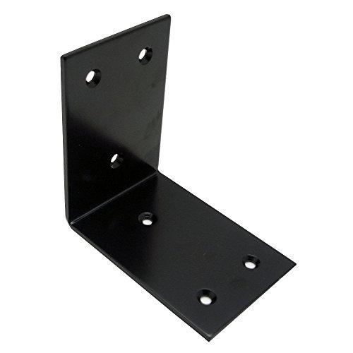 和気産業(Waki Sangyo) 巾広アングル 黒 90×90×幅60mm BY-040