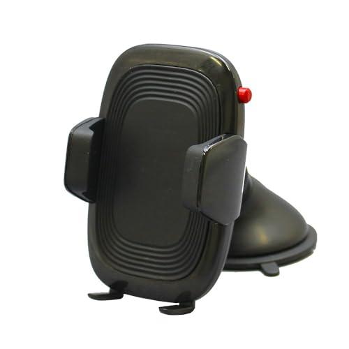 ペルシード(Pellucid) 車内用品 スマホホルダー 吸盤固定タイプ ブラック PH13-04 ...