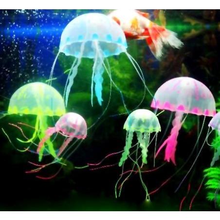 まるで本物 アクアリウム用 人工くらげ【3匹セット】魚に無害のシリコン製