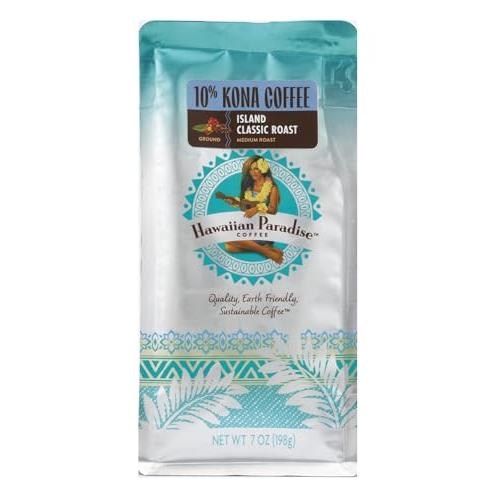 ハワイアンパラダイスコーヒー 10%コナクラシックロースト 198g