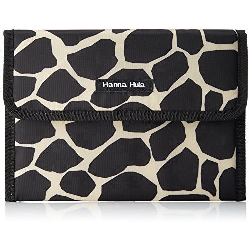 Hanna Hula ハンナフラ ジャバラケース(母子手帳ケース マルチケース) ジラフブラック