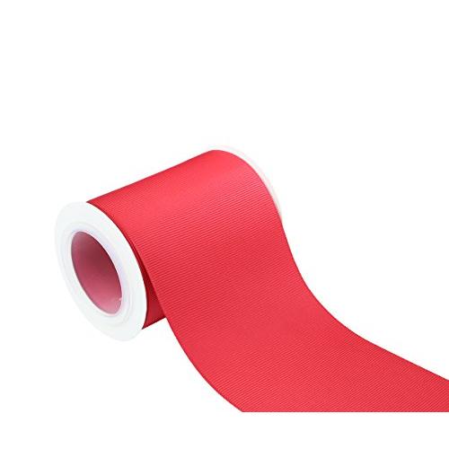 【IDECORRIBBONS】幅75mm グログランリボン 長さ4.5m #250レッド