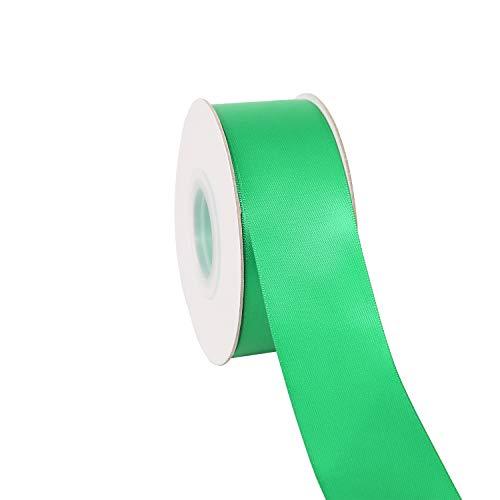 【IDECORRIBBONS】シルキーサテンリボン # 580エメラルドグリーン