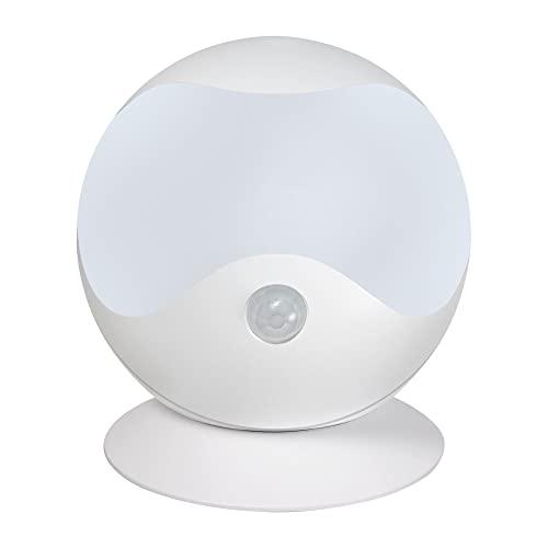 エルパ(ELPA) LEDセンサー付ライト (白色・電球色/電池式/防雨) 人感センサー/球型/マグ...
