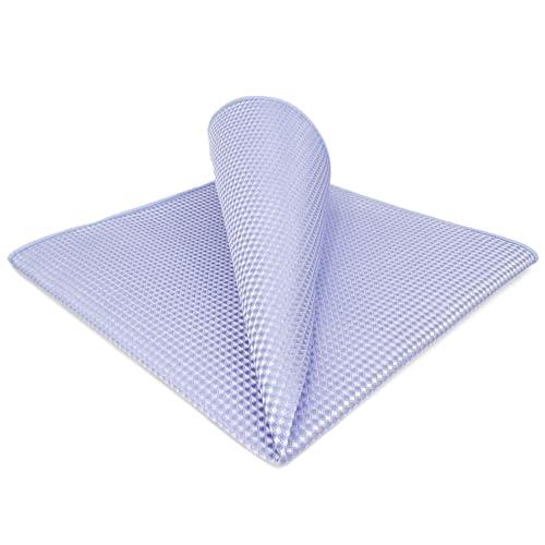 SHLAX&amp;WING ポケットチーフ メンズ 無地 パープル シルク 超大 32cm