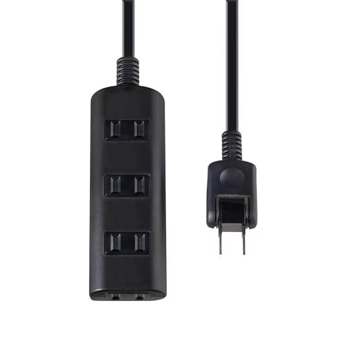エルパ(ELPA) 扉付タップラン 電源タップ 延長コード 125V 5m 4個口 ブラック WBT...