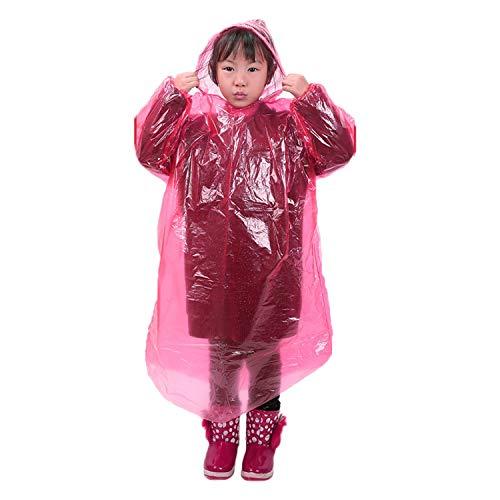 [LYING] レインコート 使い捨て 子供 携帯用 レインウェア ポンチョ型 10枚セット 通園 ...