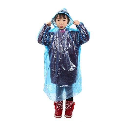 レインコート 使い捨て 子供 携帯用 レインウェア ポンチョ型 10枚セット 通園 通学 アウトドア...