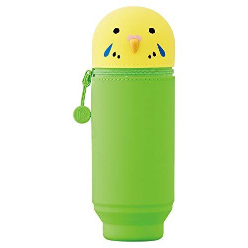 リヒトラブ スタンド ペンケース BIG プニラボ セキセイインコ A7714-9