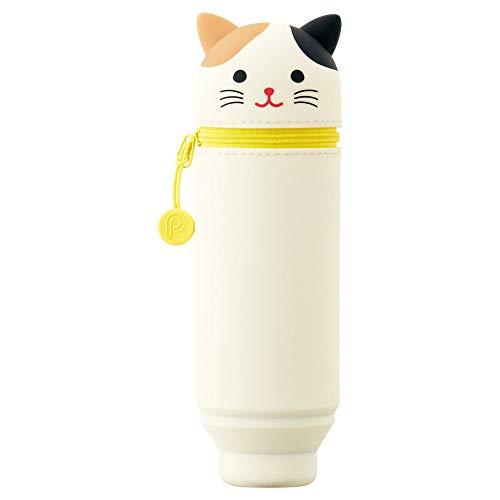 リヒトラブ スタンド ペンケース プニラボ ミケネコ A7712-7