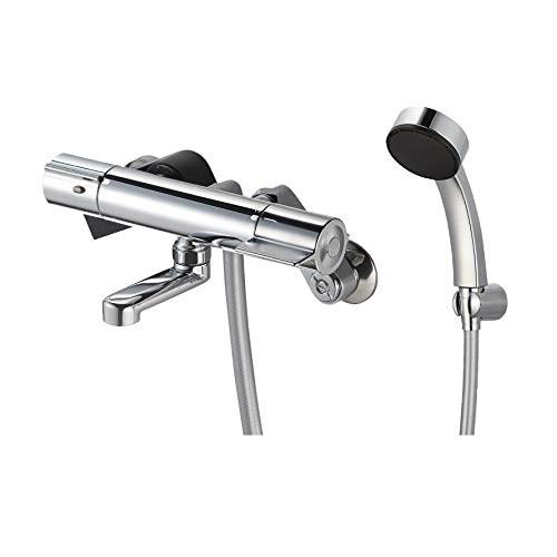 SANEI(サンエイ) サーモシャワー混合栓 パイプ短め 8cm メッキ 節水シャワー SK18C-...