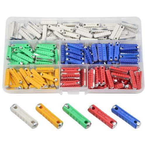 WMYCONGCONG ヨーロッパ自動車用ヒューズ 200個 5A 8A 10A 16A 25Aアソ...