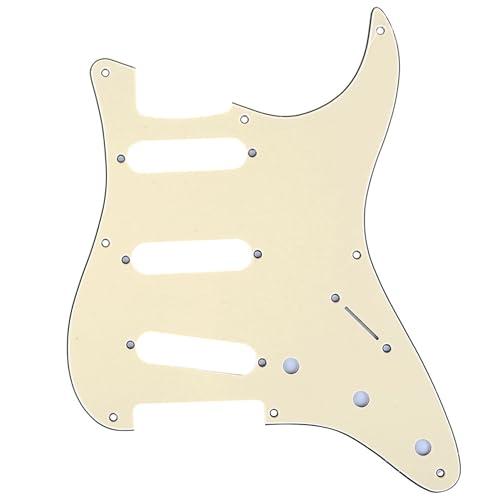 Musiclily Pro 8穴 ST50's 57 年式SSSストラトキャスター用ピックガードAm...