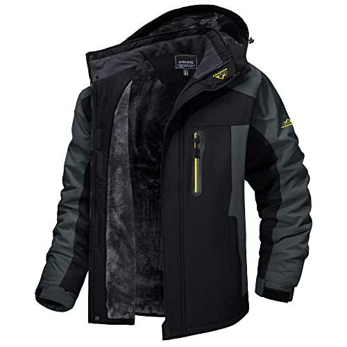 [TACVASEN] ウンテンジャケット スキーウェア 登山服 メンズ アウトドア ジャケット 裏フ...
