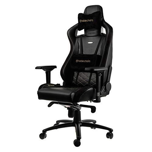 noblechairs EPIC エピック ゲーミングチェア オフィスチェア PUレザー ゴールド ...