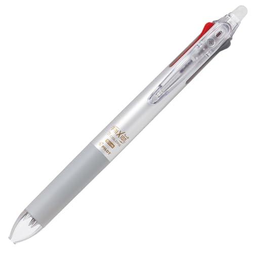 パイロット 3色ボールペン フリクション ボール3 スリム 0.38mm シルバー LKFBS60U...