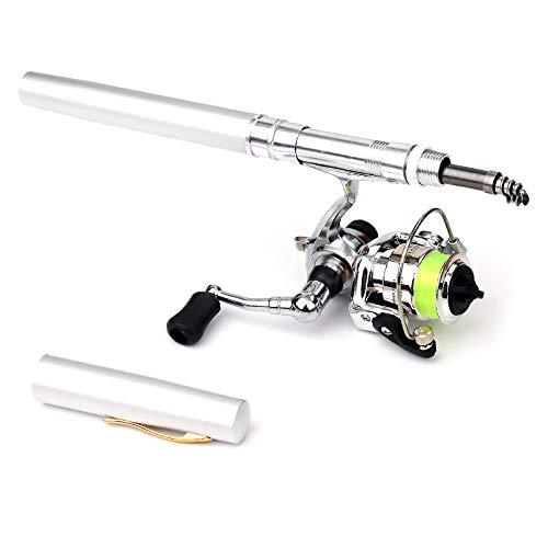 LIXADA ペン型ロッド スピニングリール 釣りロッド 魚竿 渓流竿 万能竿 超軽量 持運び便利 ...