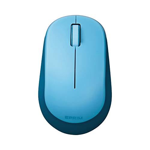 エレコム マウス ワイヤレス (レシーバー付属) Mサイズ 3ボタン BlueLED EPRIM ブ...