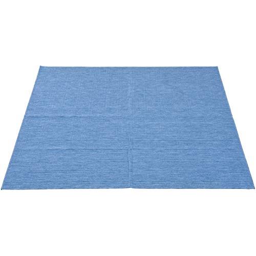 NBL 薄手カーペット ブルー 江戸間 4.5畳 261×261cm 1134000480505