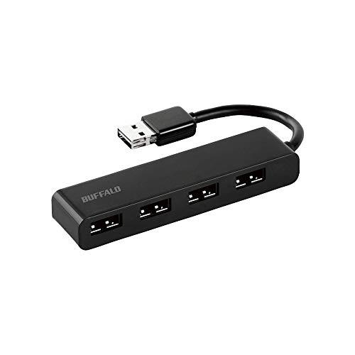 バッファロー BUFFALO USB2.0 バスパワー 4ポート どっちも ハブ ブラック BSH4...