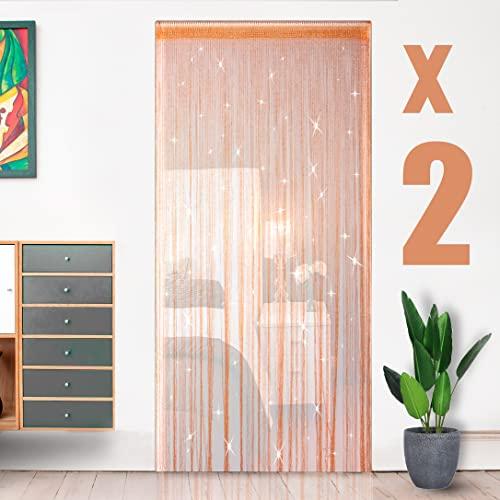 【20パック】HYSENM ストリングカーテンひものれん2枚入り100x200cm 11色選べる色褪...