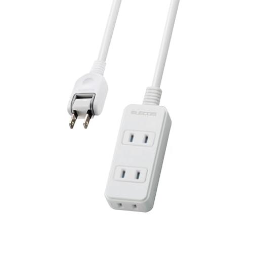 エレコム 電源タップ ほこり防止シャッター 3個口 5m ホワイト T-ST02N-2350WH