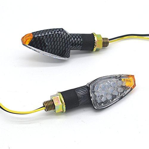 evomosa ウインカー ランプ ターン ライト LED バイク 両面発光 高輝度 汎用 前後 左...