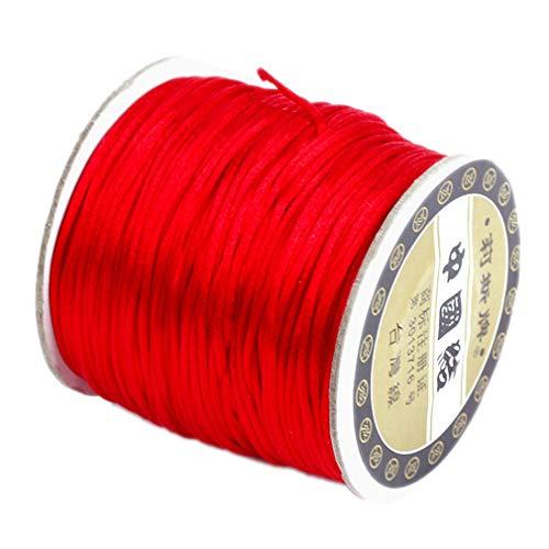 (ビグッド)Bigood 1.5mm*70m ナイロンロープ 手編みブレスレットや中国結び用ロープ ...