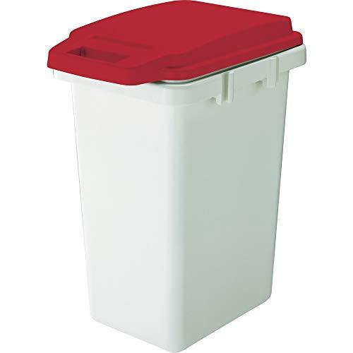 TRUSCO(トラスコ) 連結ワンハンドパッキンペール レッド 45L ゴミ箱 ダストボックス TR...