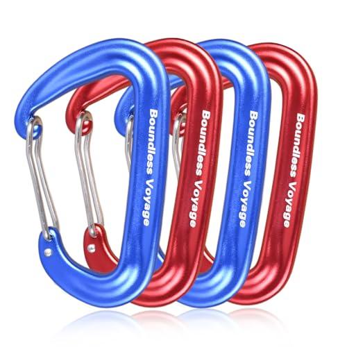 Boundless Voyage カラビナ 登山用 高強度 12kN【1200KG】 小型 Dリング...