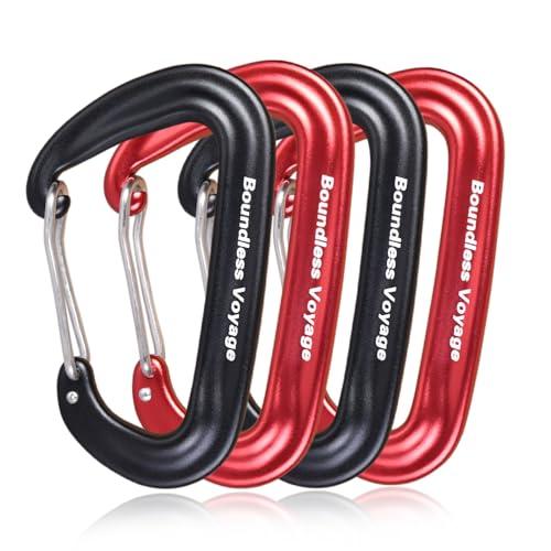 Boundless Voyage カラビナ 登山用 高強度 12kN【1200KG】 小型 Dリング...