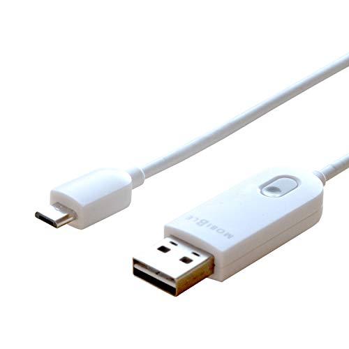 ミヨシ MCO 充電オフタイマー付き USBケーブル microBコネクタタイプ STI-M10/W...