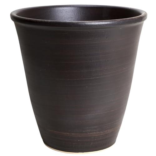 鉢 KANEYOSHI 【日本製/三河焼】 陶器 植木鉢 小春 ブラウン 8号