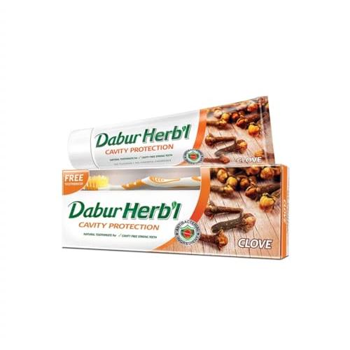 Dabur Herbal 練り歯磨き、150 gm +歯ブラシの無料