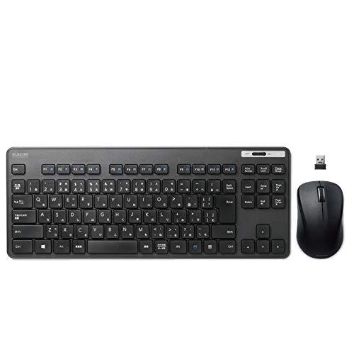 エレコム キーボード ワイヤレス (レシーバー付属) メンブレン 薄型 コンパクトキーボード マウス...
