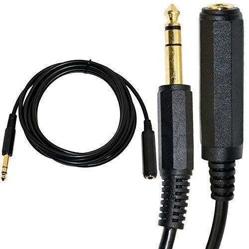 Rosebe 6.35mm ステレオプラグ オス - 6.35mm メス ケーブル、4.5m オーデ...