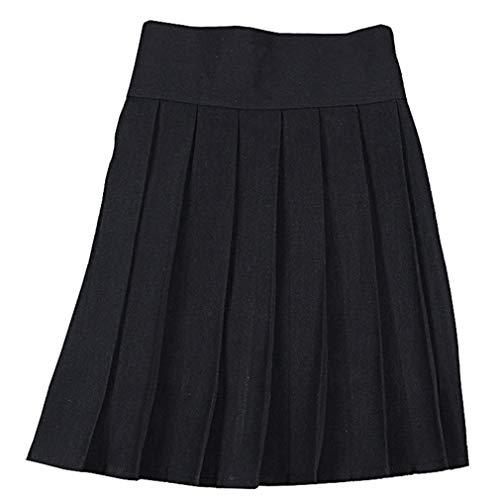 [BARYPORY] プリーツスカート 裏地付き 制服スカート 無地 美脚 ミニ カワイイ フリフリ...