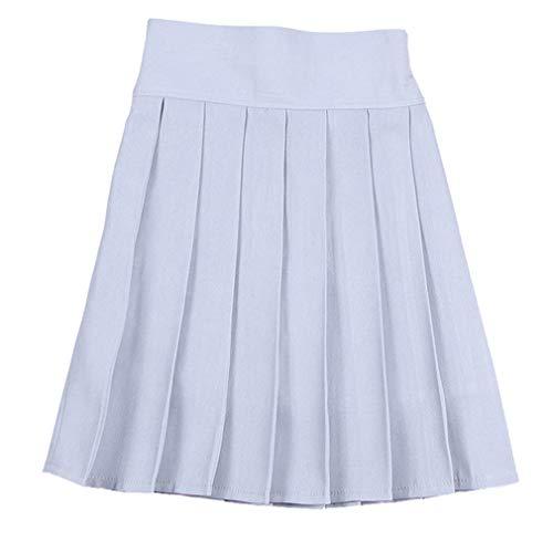 [BARYPORY] プリーツスカート 裏地付き 制服スカート 無地 美脚 ミニ カワイイ フリフリ...