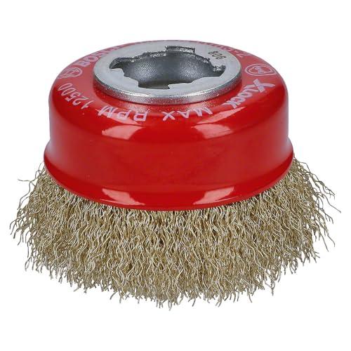 ボッシュ(BOSCH) X-LOCK カップワイヤーブラシ (カップ形・75mmφ・真鍮0.3mmス...