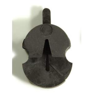 バイオリン・ビオラ ミュート トルテ Tourteスタイル 弱音器 演奏用 １つ穴 黒