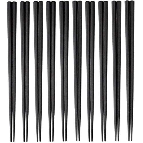 大黒工業 SPS製 リユース箸 23cm 六角 (黒) 100膳入