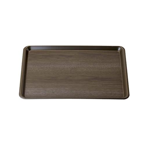 蝶プラ工業 トレイ 耐熱PP長角トレイ(小) ウッドグレイン 356×247×17mm PP樹脂 E...
